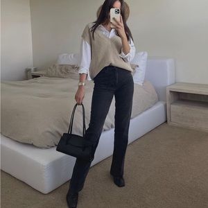 BOYISH JEANS - Boyish Oliver Black High-Rise Bootcut Jean size 27